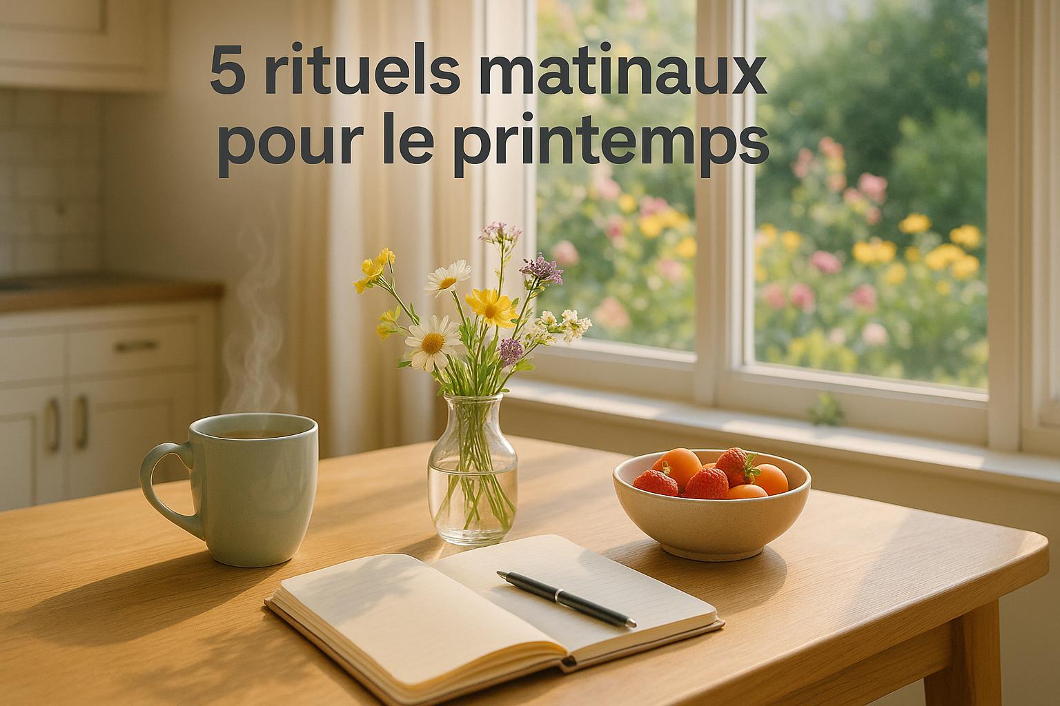 5 rituels matinaux pour le printemps
