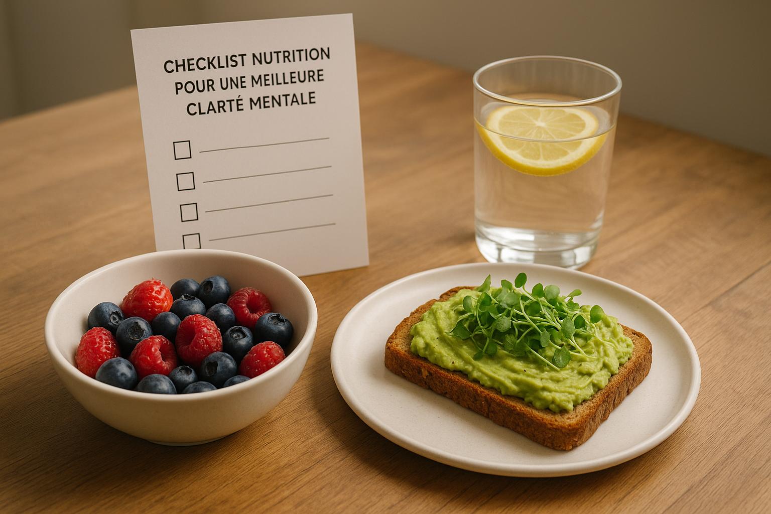 Checklist Nutrition Pour Une Meilleure Clarté Mentale