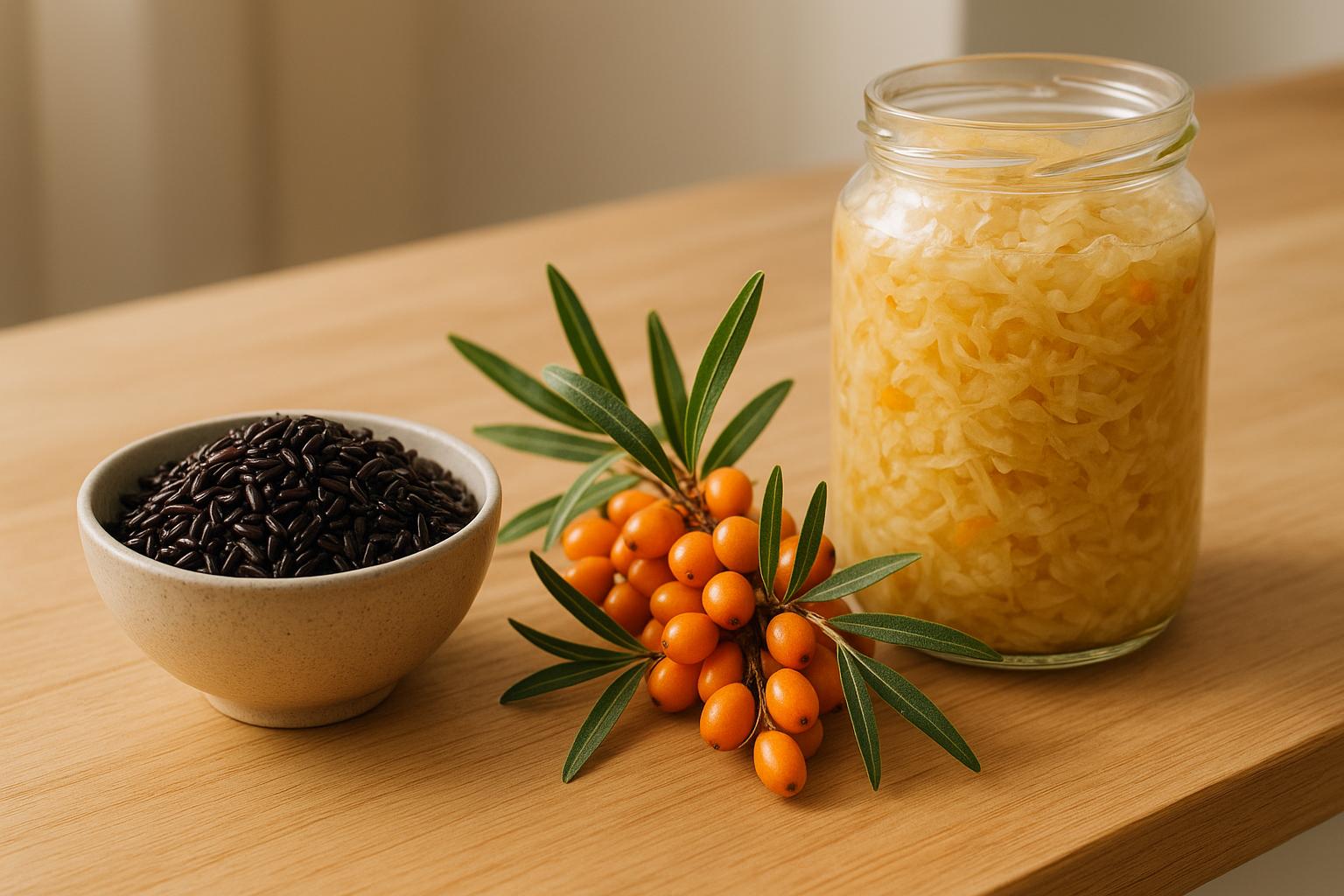 Argousier, riz noir, choucroute: 3 aliments pour l’intestin