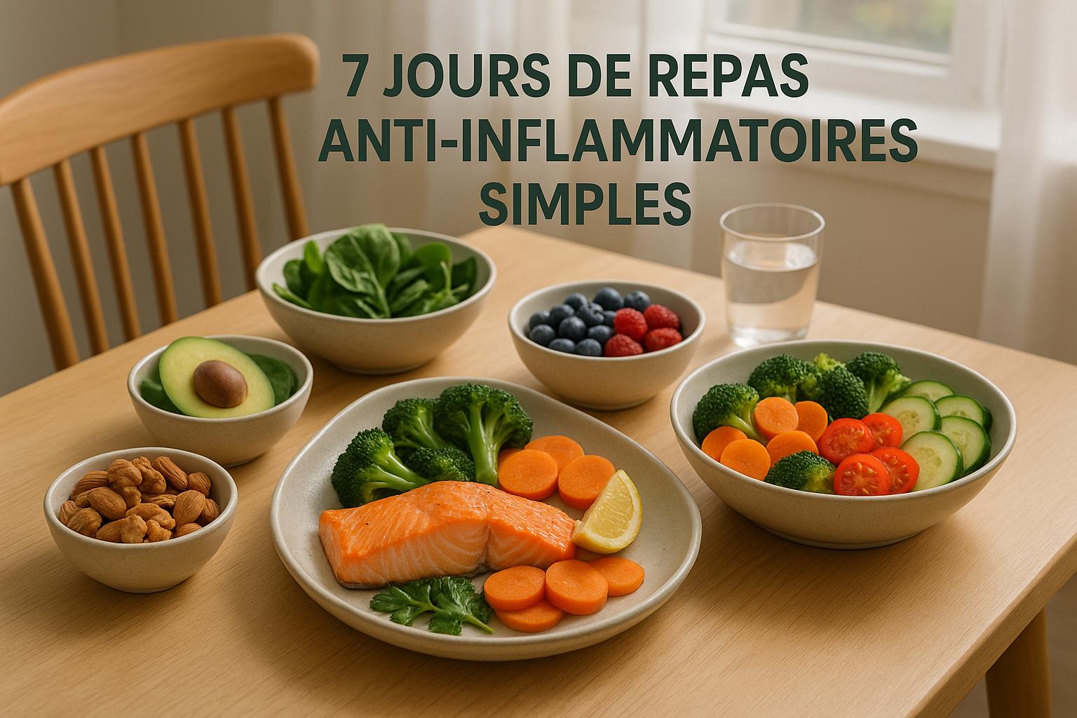 7 Jours de Repas Anti-Inflammatoires Simples