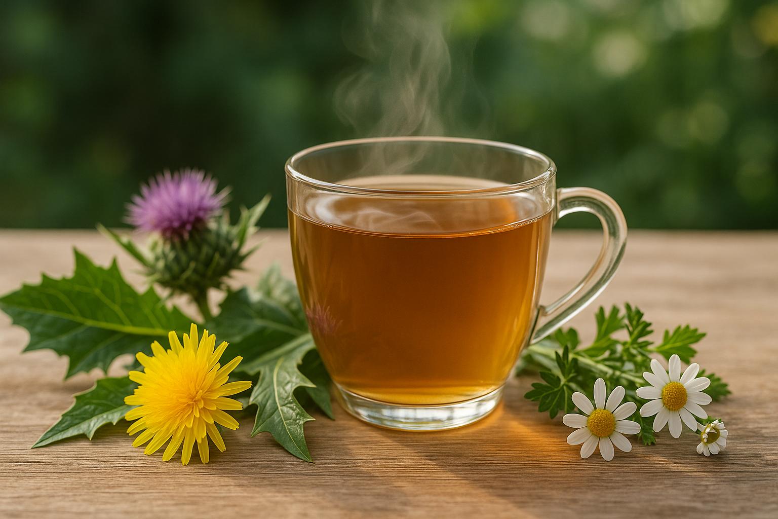 10 tisanes pour purifier le foie naturellement