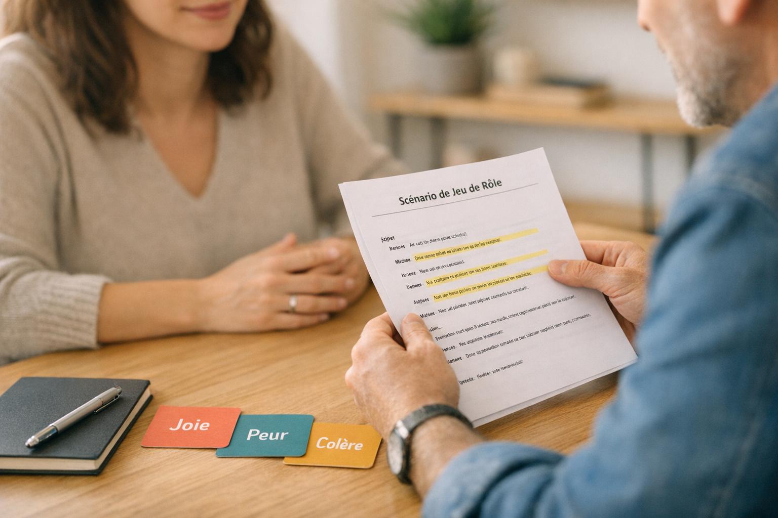 Scripts de jeu de rôle pour explorer ses émotions