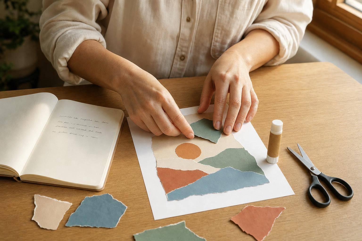 Collage et humeur : guide pour relâcher
